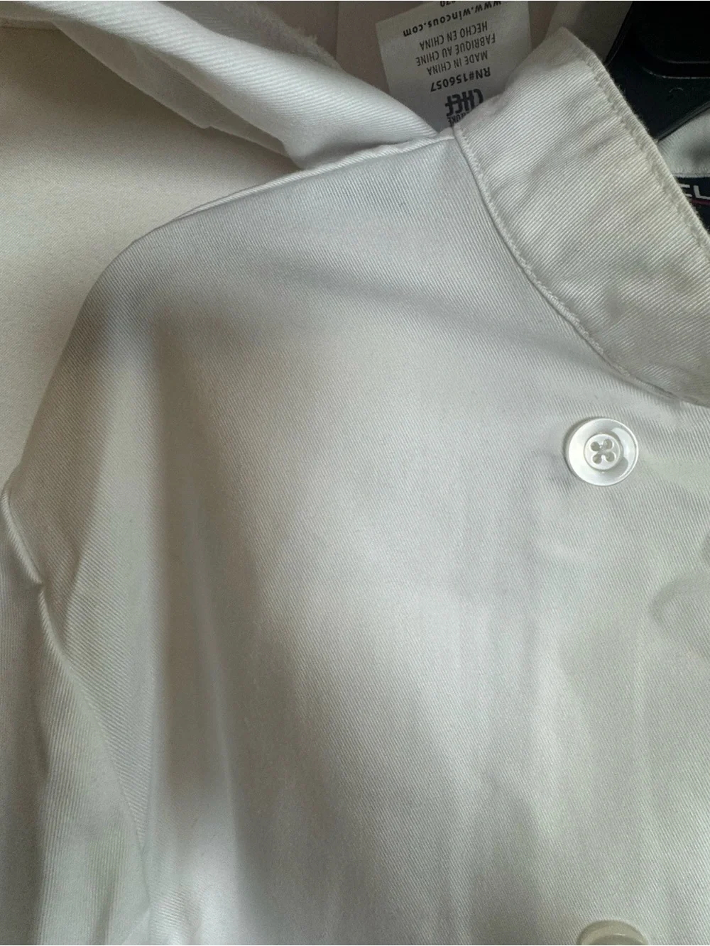 Halloween Classic White Chef Coat with Matching Hat Small